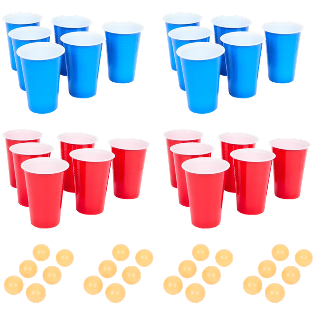 Beerpong-spel 24 Cups & 24 Balls 