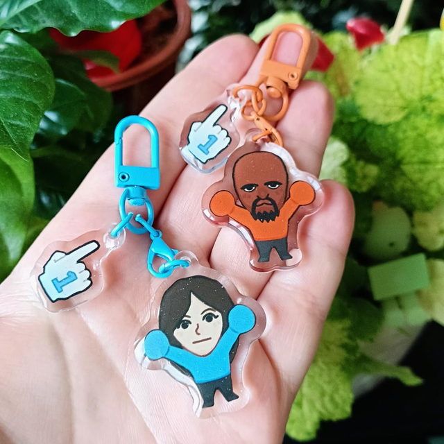 Silly guys - miistery acrylic keychain