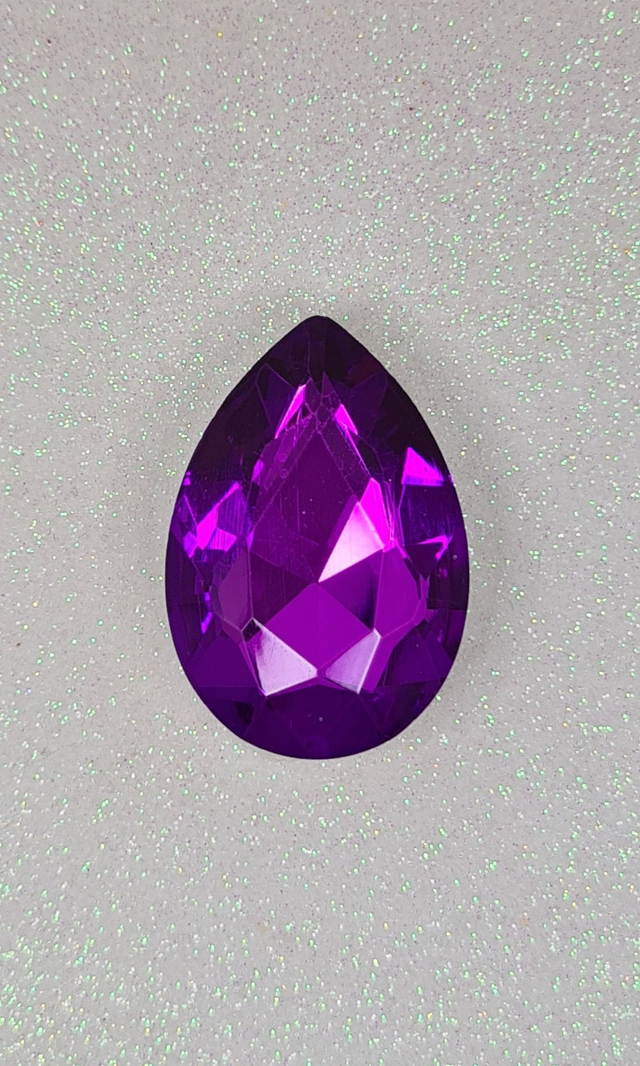 Fancy Drop, Violet, 30x40mm