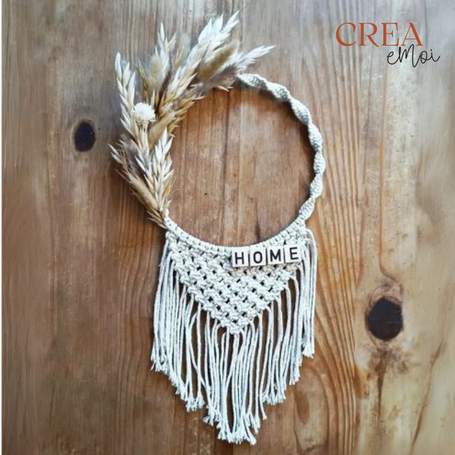 Suspension – Macramé &amp; Fleurs séchées