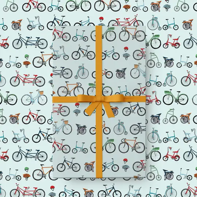 Wrapping paper - Cycling 