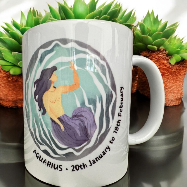 Aquarius- Zodiac Sign Mug 