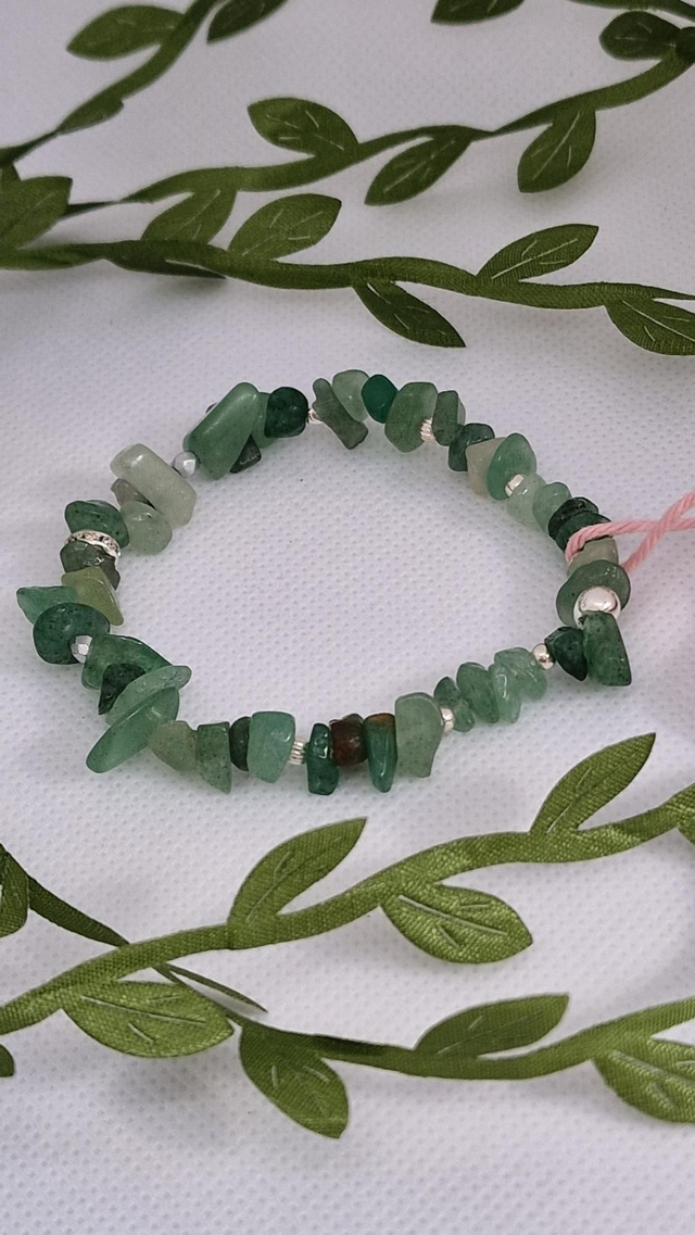 Bracelet Aventurine verte baroque