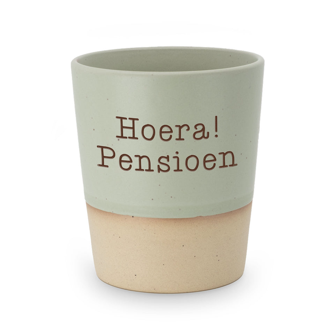Special Ceramics mok - Hoera pensioen
