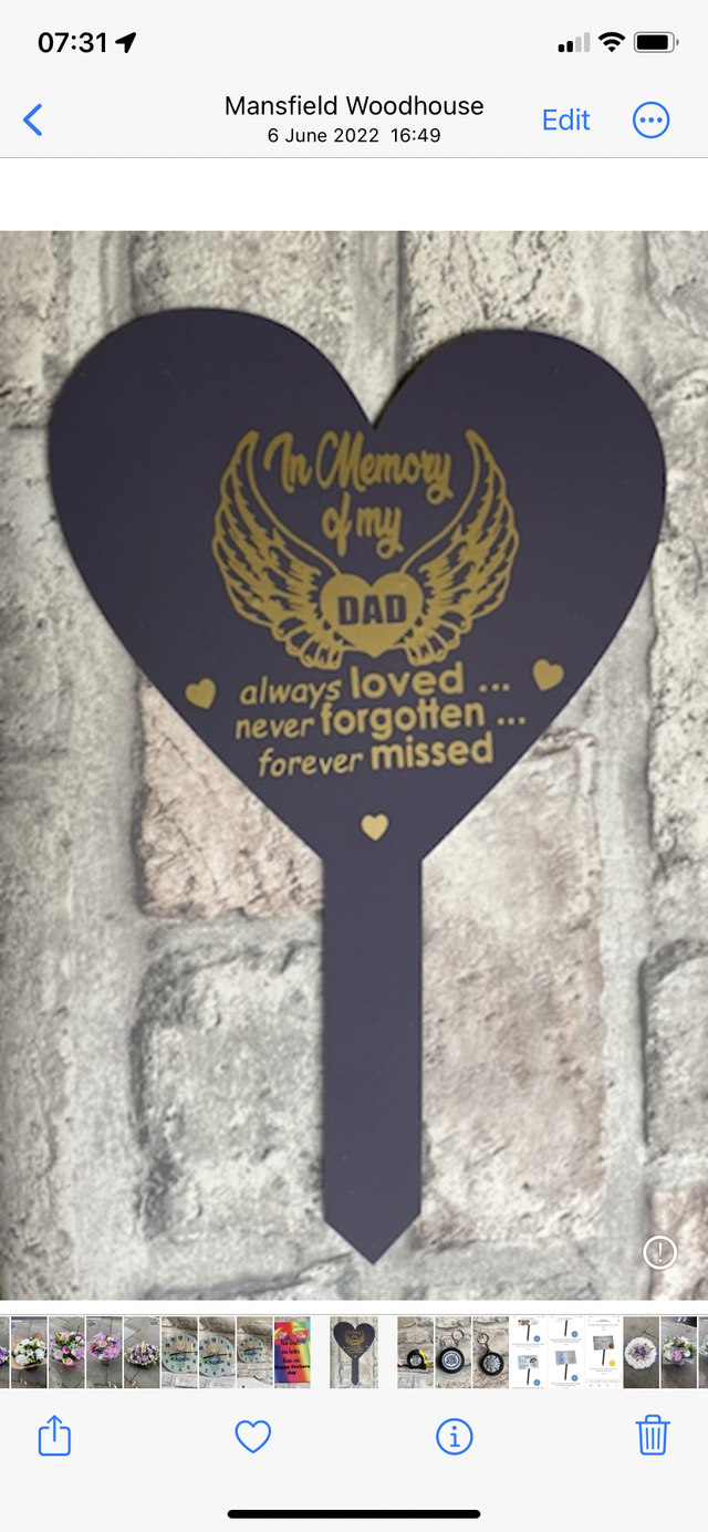 In loving memory grave marker 