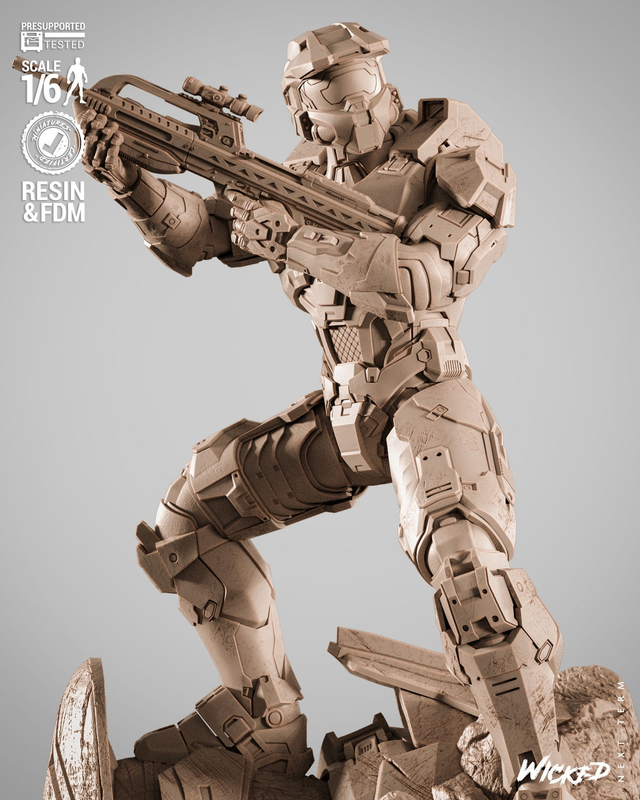 Statue HALO SPARTAN JOHN 117 série GAMING/MOVIE  