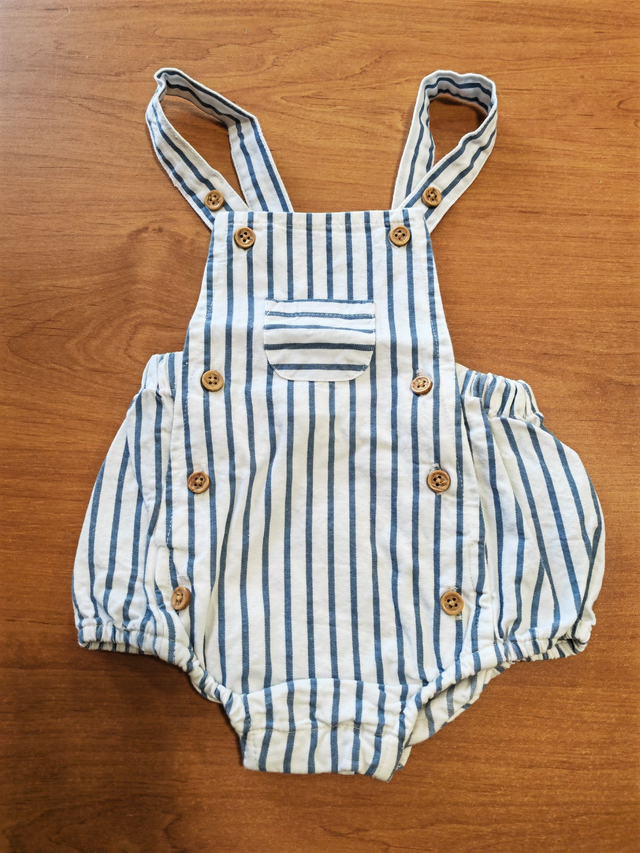 Salopette rayée 3 mois