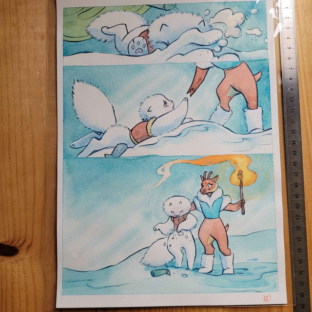 Aquarelle Originale - La tempète page 12