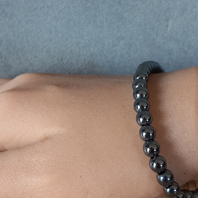 Bracelet ajustable en Hématite
