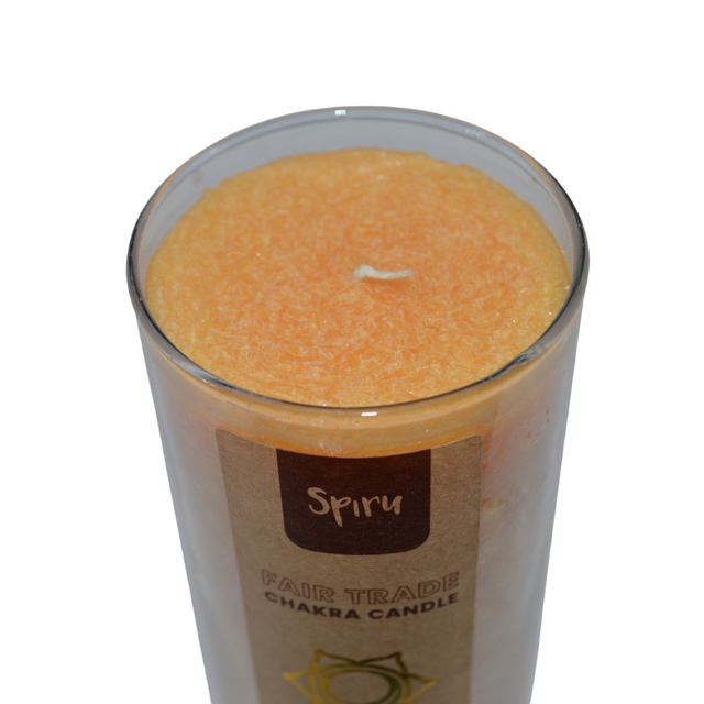 Bougie Spiru - Chakra Sacré (Non parfumée)