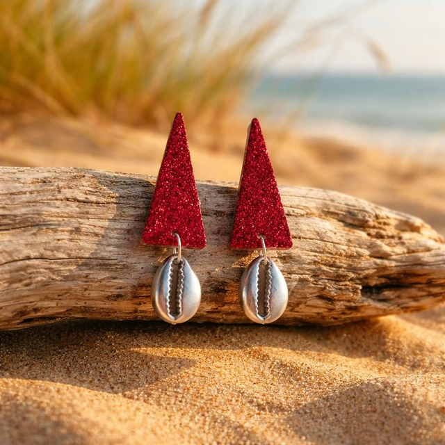Boucle Camelia Pyramide- Collection West and sea