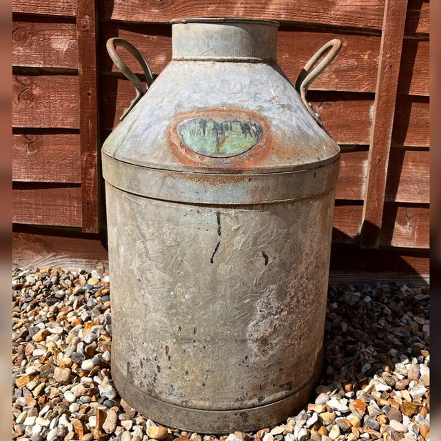 Early to Mid 20th Century British Railways (B.R E) WAINFLEET Milk Churn 