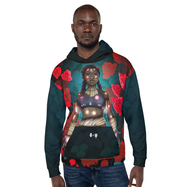 Sweatshirt à Capuche unisexe recyclé - La guerrière