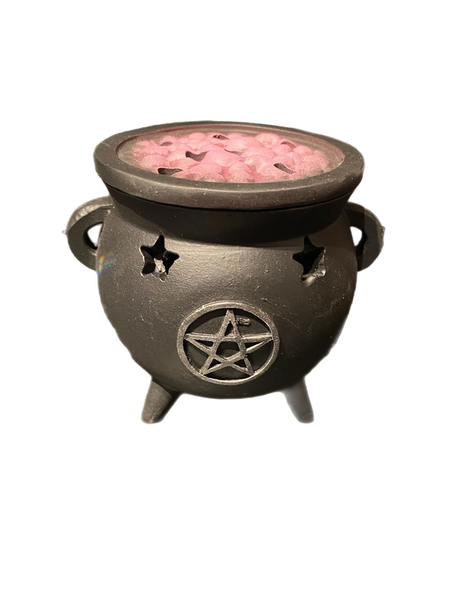 Cauldron pentagram cone incense burner 
