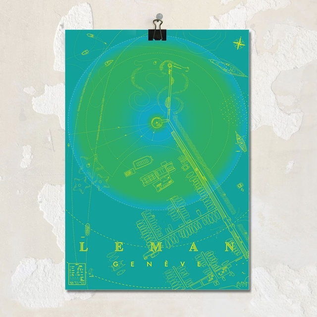 Lac vu du ciel (vert)