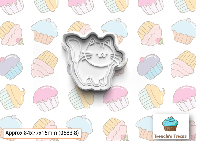 Cat Fondant/cookie stamp with cutter (1)