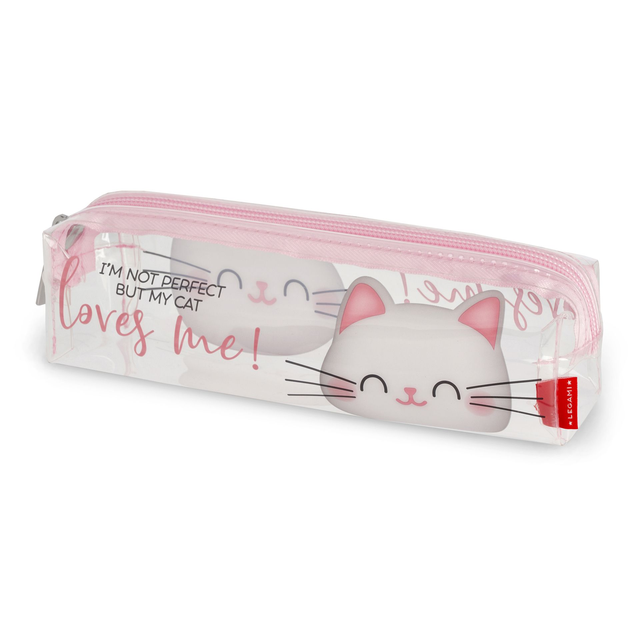 Astuccio Trasparente Kitty - Pencil Case