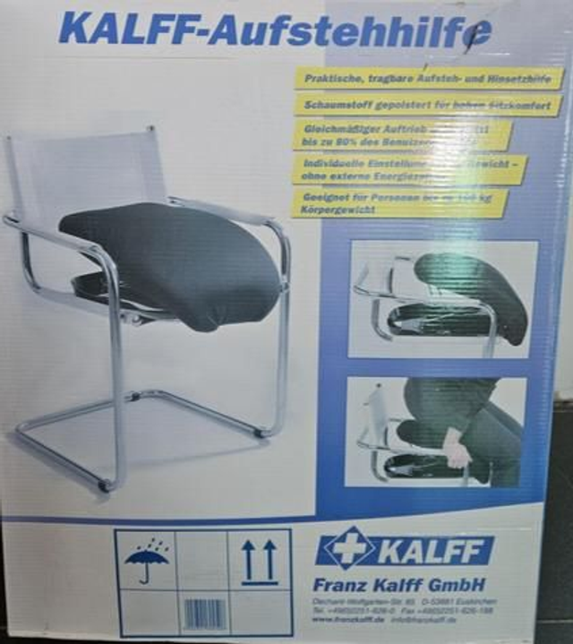 KALFF Sitzhilfe / Aufstehhilfe für Stuhl – Mechanisch & Komfortabel (bis 100 kg)
