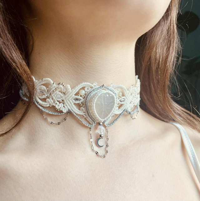 Ras ce cou / Tiare "Alliance de Lune"