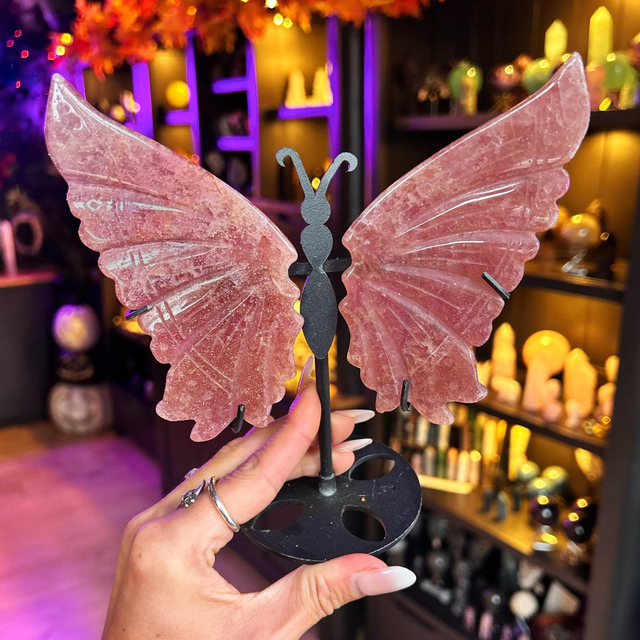 Strawberry Quartz Butterfly Wings R57H5