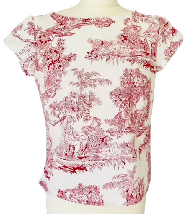 Top toile de Jouy