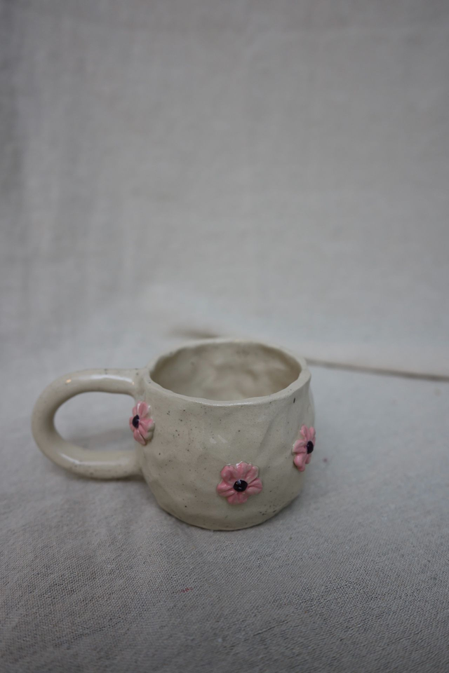 PINK FLORAL MUG 