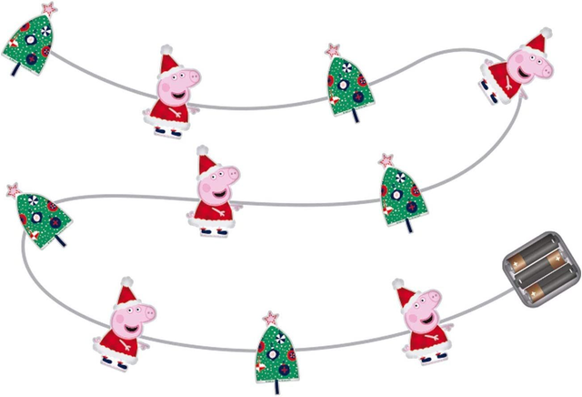 Guirlande Lumineuse Peppa Pig 10 LED chaudes 165 cm