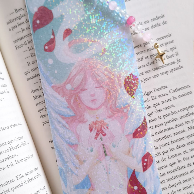 Marque page - Ange des neiges