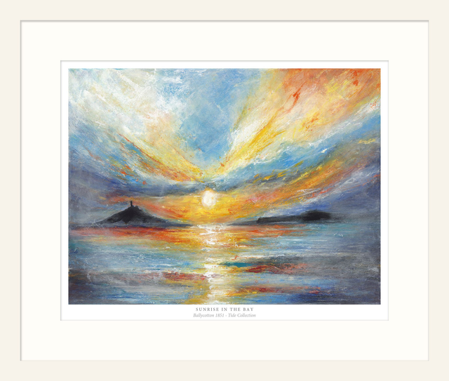 Sunrise In The Bay  12”x10” (Mount)