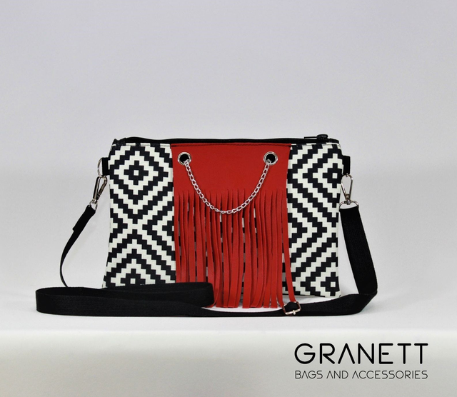 ABSTRACT red clutch kézitáska
