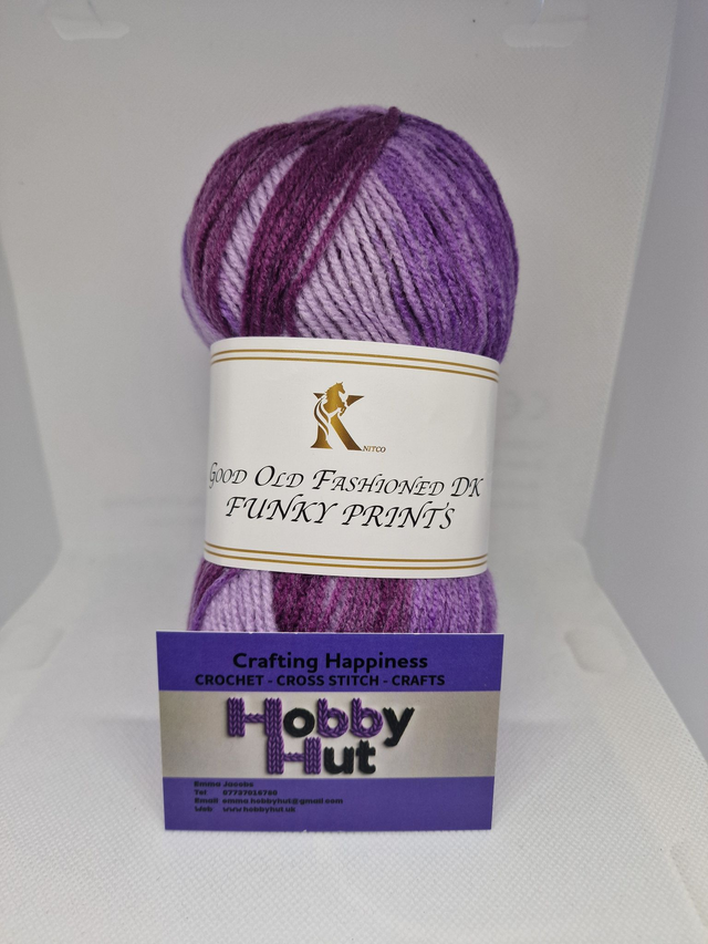 Knitco Good Old Fashioned DK Funky Prints - Variegated - 100g