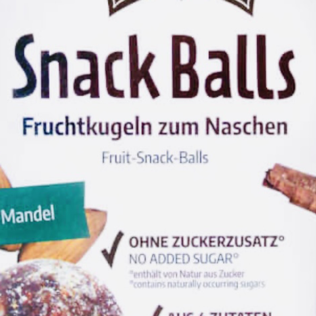Snack balls amandes 