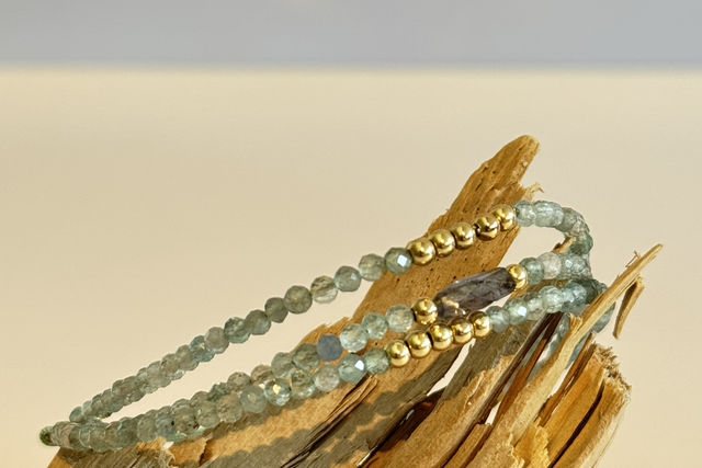 Bracelet Trio Aigue Marine