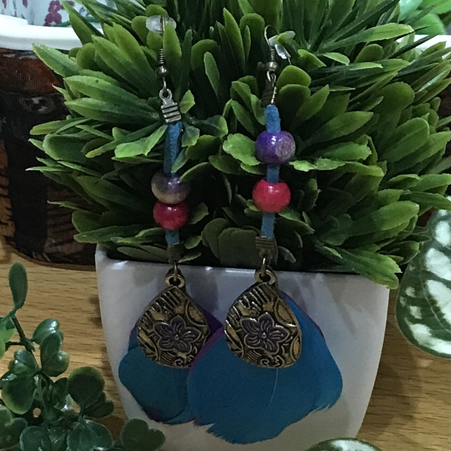 Blue Vintage Earrings- BVE4235