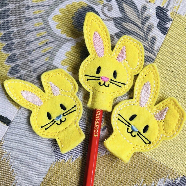 East bunny pencil toppers - various colours available