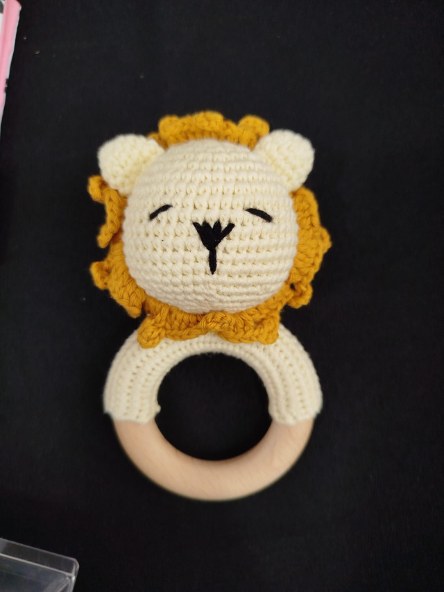 Sonajero león naranja 