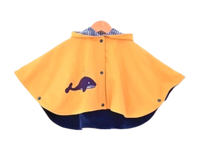 Cape de pluie "Baleine" Jaune