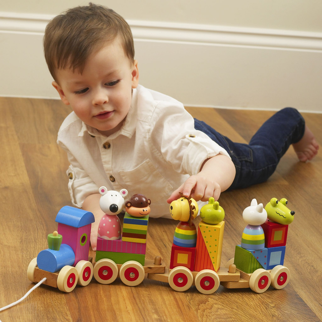 Wooden Animal Puzzle Train - By Orange Tree Toys