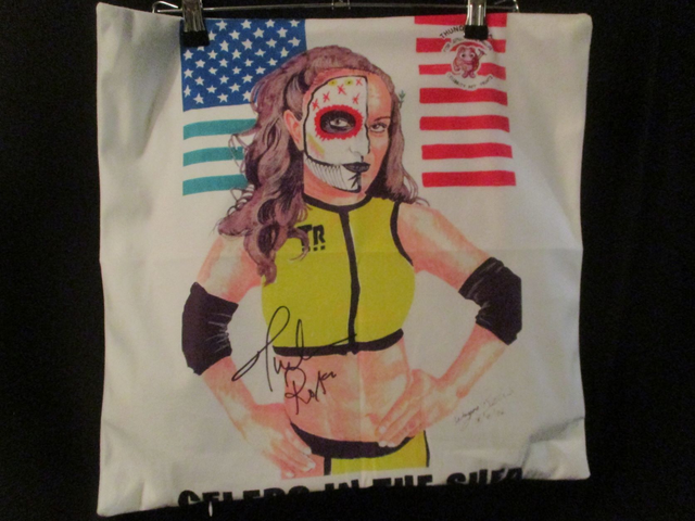 Thunder Rosa La Mera Mera Wrestler Picture Polyester Cushion Cover Only (45x45cm / 17.7x17.7in)