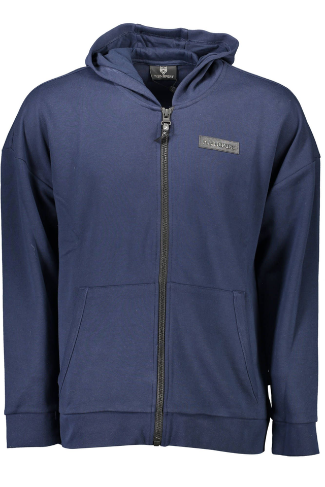 PLEIN SPORT FELPA CON ZIP UOMO BLU