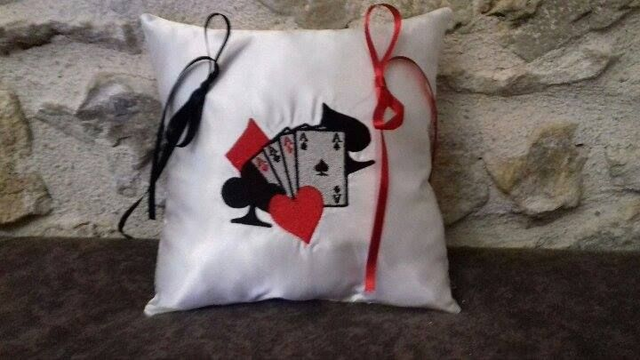 Coussins porte alliances Carré D'As carré