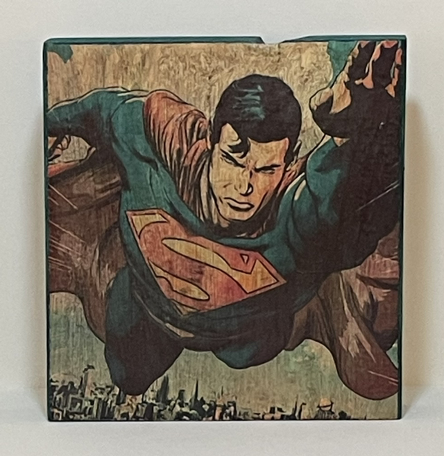 Holzblock Superman - Jane Framer 