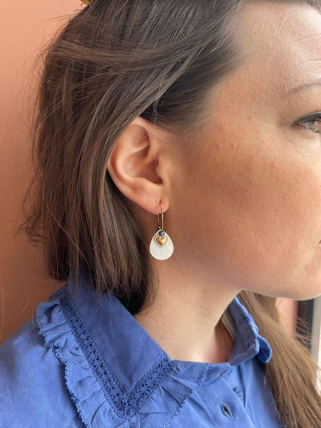 Boucles d&#039;oreilles &quot;Amour&quot;.