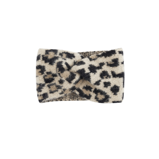 Oorwarmers lichte panter 