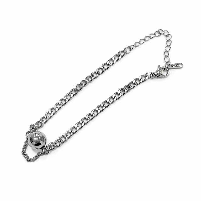 Pulsera acero plateado 