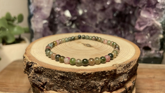 Bracelet TOURMALINE MULTICOLORE 4mm