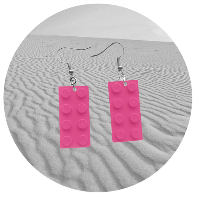 2x4 plate earrings