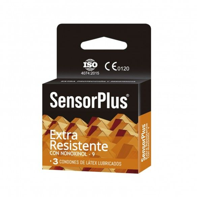 Preservativos Sensor Plus Extra Resistente con Espermicida 3 Un