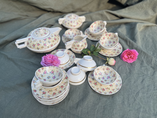 Gros service à café ou thé Art Déco - 25 pieces