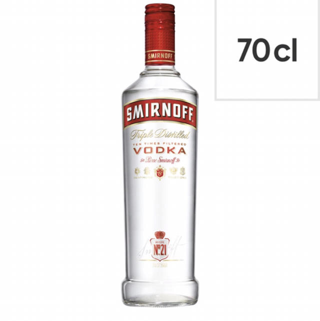 Smirnoff vodka 70cl